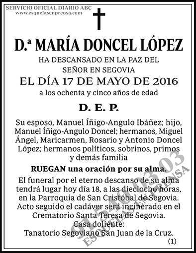 María Doncel López